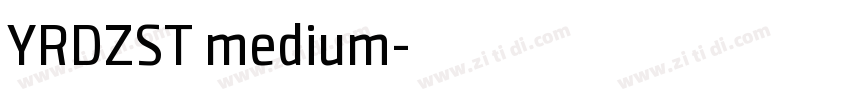 YRDZST medium字体转换